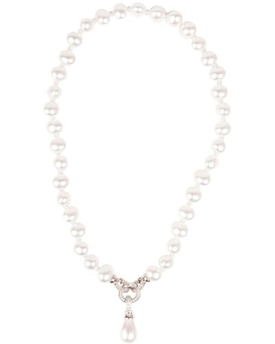 Saachi Paramount Freshwater Pearl Pendant Necklace - White