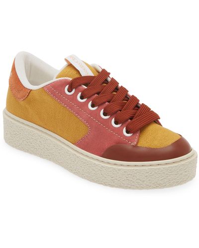 See By Chloé Colorblock Platform Sneaker - Red