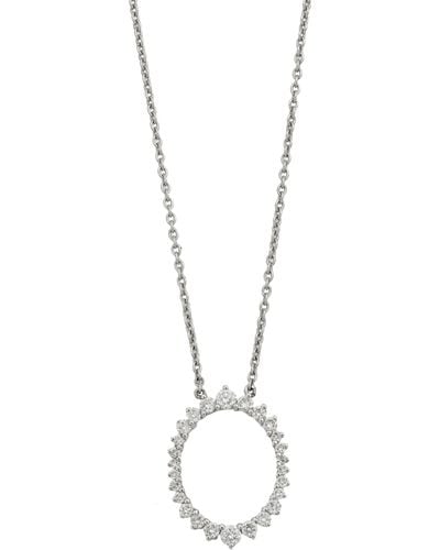 Bony Levy Prism Diamond Pendant Necklace - White