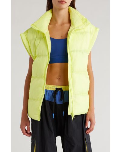 Free People In A Bubble Oversize Puffer Vest - Multicolor