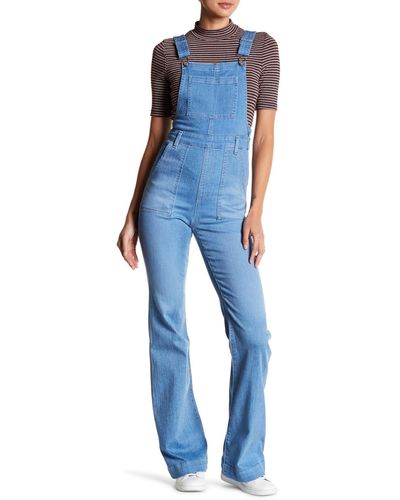 AG Jeans Lolita Flare Overall - Blue