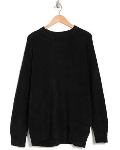 TOPMAN Oversized Knitted Sweater In Black At Nordstrom Rack
