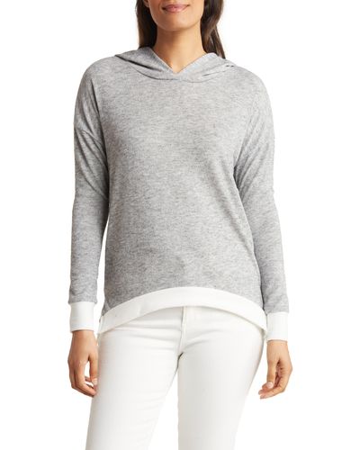 Go Couture Dolman Sleeve Hoodie - Gray