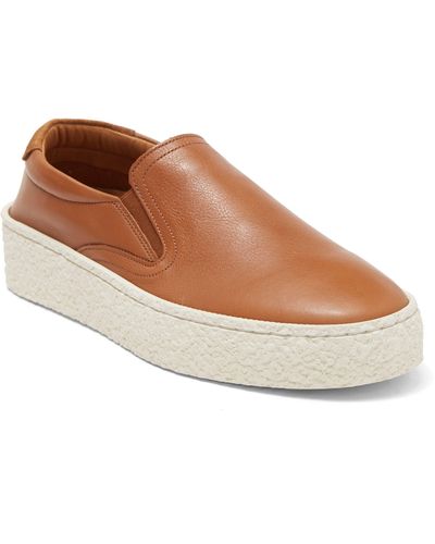 Pajar Leather Slip-on Sneaker - Brown