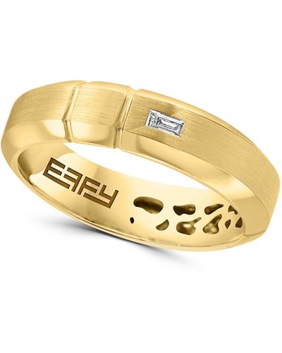 Effy 14k Yellow Gold Baguette Diamond Band Ring - Metallic