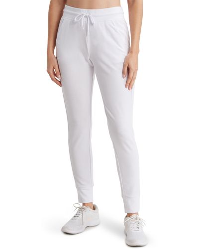 90 Degrees Terry Brushed Inside Sweatpants - White