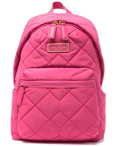 Marc Jacobs Quilted Nylon School Backpack - Pink