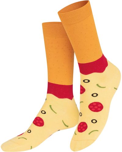 Doiy. Pizza Crew Socks - Orange