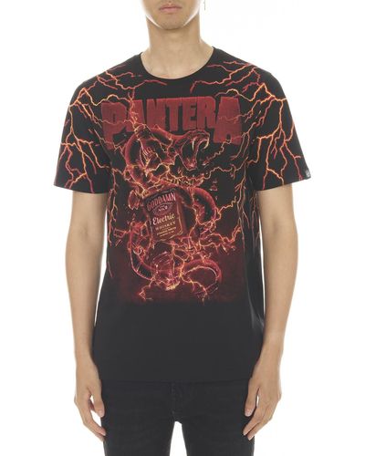 Cult Of Individuality Pantera Whiskey Cotton Graphic Tee - Red