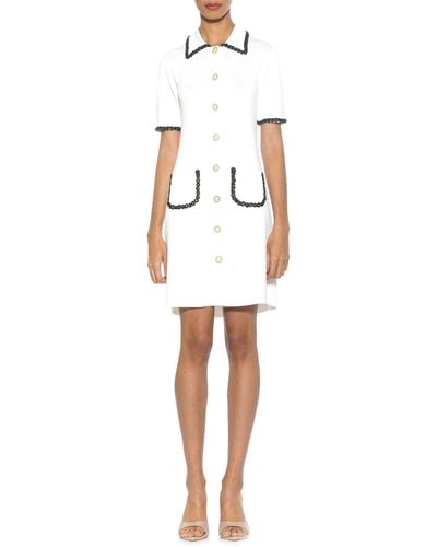 Alexia Admor Odette Knit Shirtdress - White
