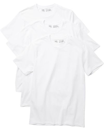 Nordstrom Pack Of 3 Stretch Cotton Regular Fit Crewneck Undershirts - White
