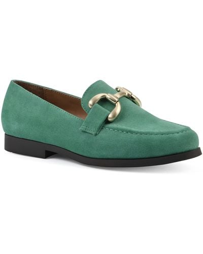 White Mountain Cassino Buckle Loafer - Green