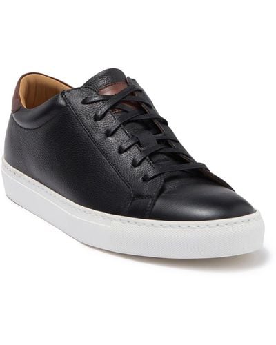 To Boot New York Devin Leather Sneaker - Black