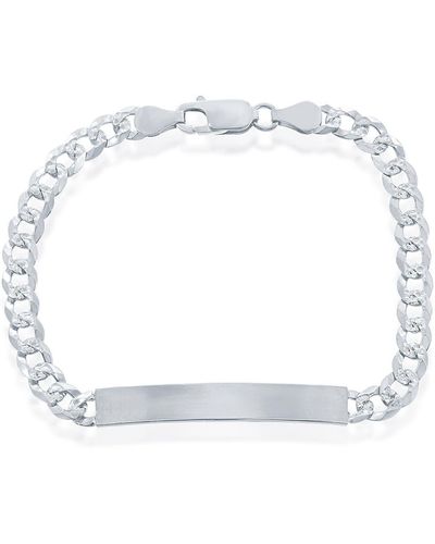 Simona Curb Chain Id Bracelet - Metallic