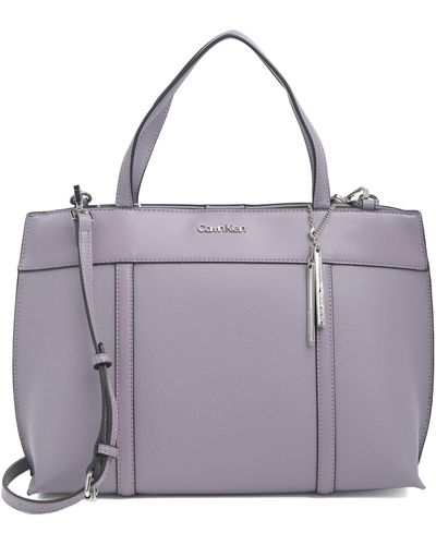Calvin Klein Gillian Satchel Handbag In Gray Ridge At Nordstrom Rack
