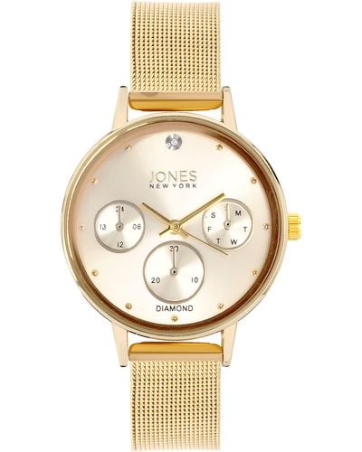 Jones New York Diamond Bracelet Watch - Metallic