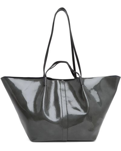 AllSaints Hannah E/w Leather Tote Bag - Black
