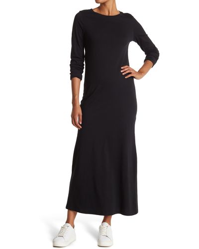 Melrose and Market Long Sleeve Knit Maxi Dress - Black