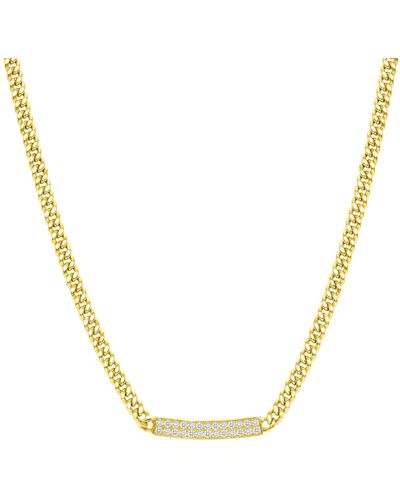 Ron Hami 18k Yellow Gold Pavé Diamond Curb Link Necklace - Metallic