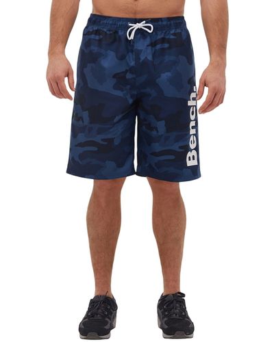 Bench Camo Swim Shorts - Blue