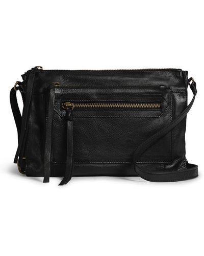 day&mood Anni Leather Crossbody Bag In Black At Nordstrom Rack