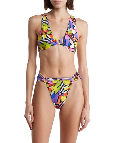 Maaji Smiledelic Talia Adrianne Reversible Two-piece Bikini - Multicolor