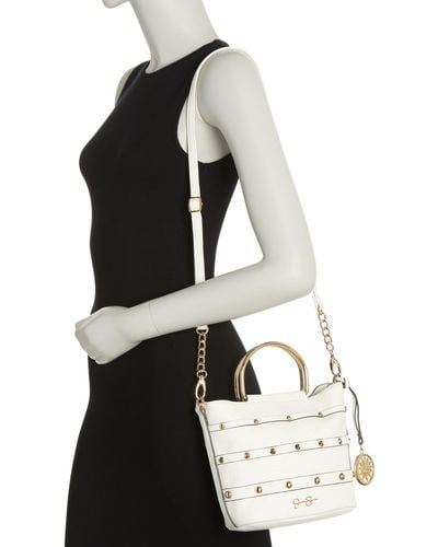 Buy Jessica Simpson Bags Women Grey, White Shoulder Bag Black Online @ Best  Price in India