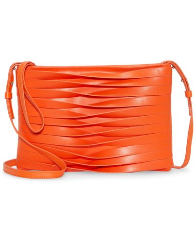 Vince Camuto Draya Leather Crossbody - Orange