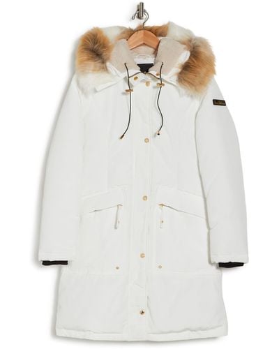Sam edelman faux fur trimmed hooded shop fill parka