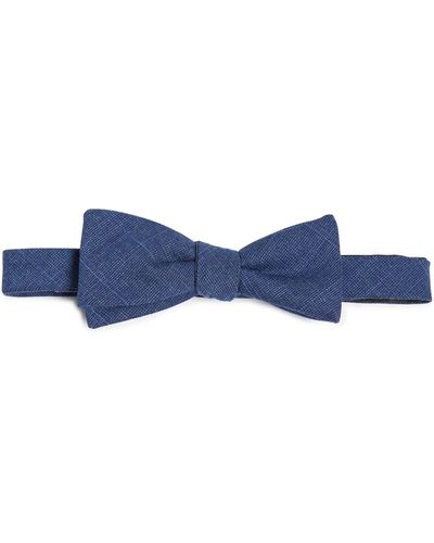 Original Penguin Benton Solid Pre-tied Bow Tie - Blue