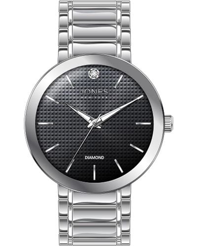 Jones New York Diamond Accent Three-hand Quartz Bracelet Watch - Gray