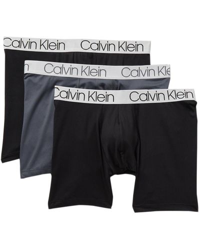 Calvin Klein 3-pack Performance Boxer Briefs - Black