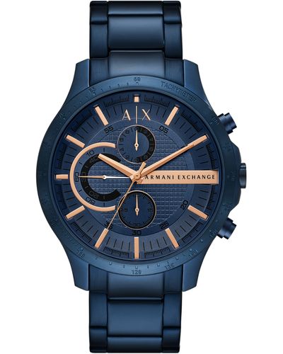 Armani Exchange Chronograph Bracelet Watch - Blue