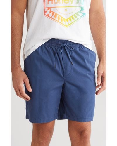 Hurley Stretch Cotton Twill Shorts - Blue