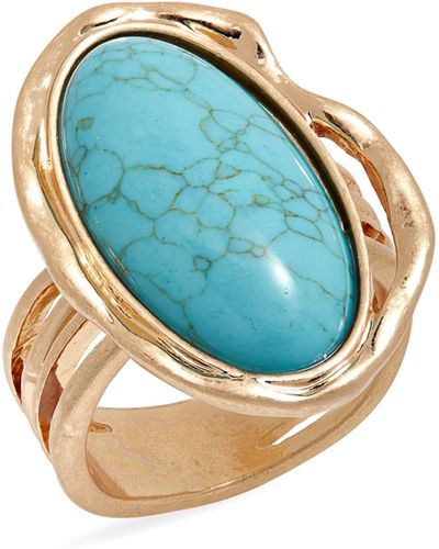 Melrose and Market Turquoise Ring - Blue