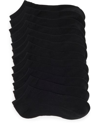 Nordstrom Pack Of 6 Ankle Socks - Black