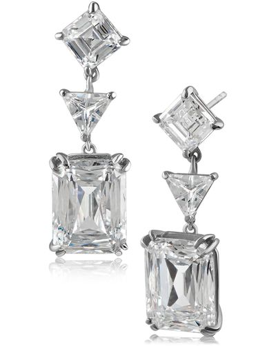 Cz by kenneth jay lane shop martini stud bezel post earrings