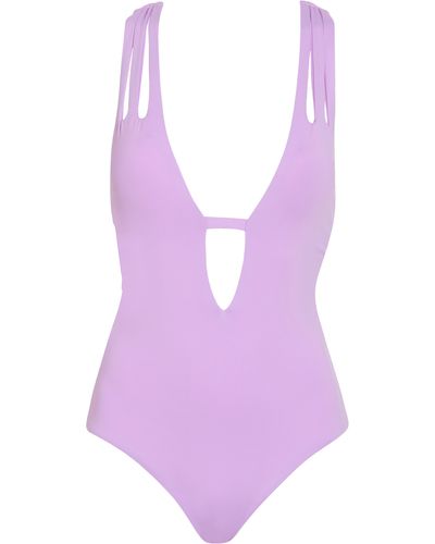 Becca Solid One-piece Swimsuit - Purple