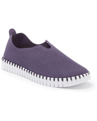 Ilse Jacobsen Tulip Perforated Sneaker - Purple