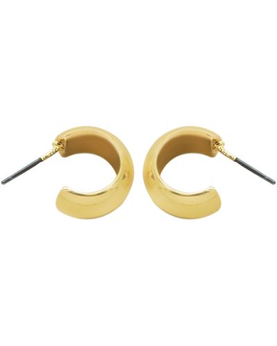Panacea Chunky Hoop Earrings - Metallic