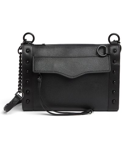 Rebecca Minkoff Mab Studded Leather Crossbody Bag - Black