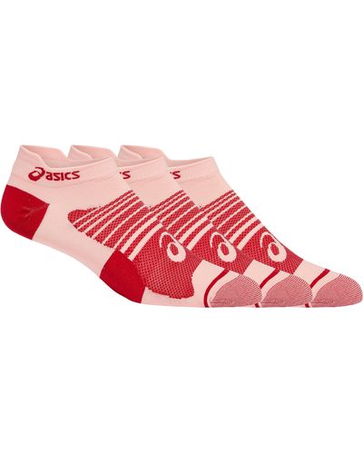 Asics Quick Lyte Plus 6-pack No Show Socks - Red