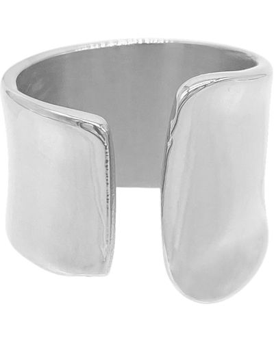 Adornia Open Band Ring - Gray