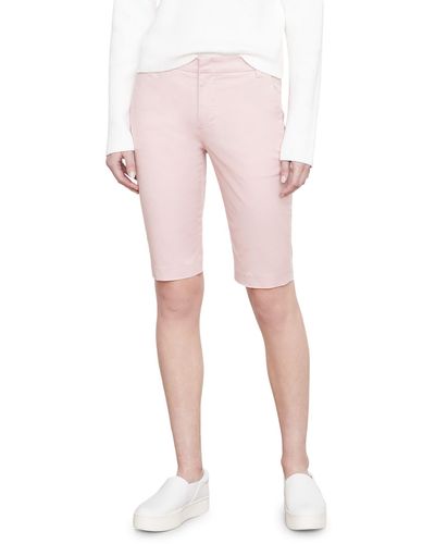 Vince Coin Pocket Stretch Cotton Berumuda Shorts - Pink