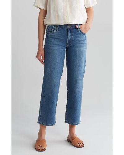 Kut From The Kloth Lucy Double Button Ankle Wide Leg Jeans - Blue