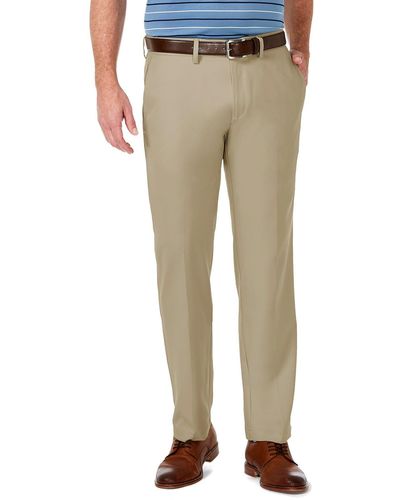 Haggar Cool 18® Pro Straight Fit Flat Front Pant - Green