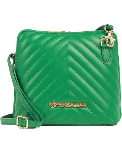 Persaman New York Demie 61 Quilted Crossbody In Green At Nordstrom Rack