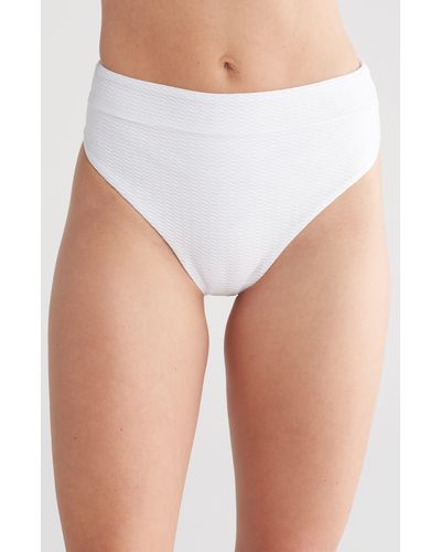 Maaji Suzy Q Reversible Bikini Bottoms - White