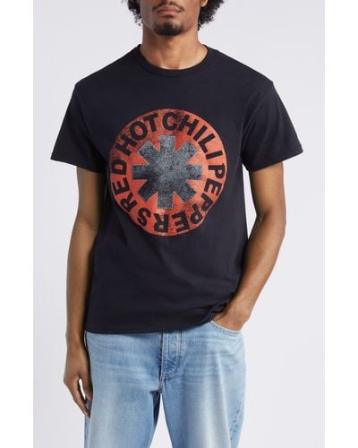 Merch Traffic Red Hot Chili Peppers Asterisk Graphic T-shirt - Blue