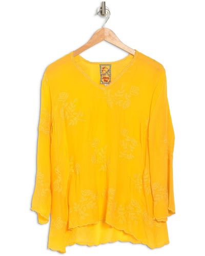 Johnny Was Mandi Tunic In Peaceful Sunset At Nordstrom Rack - Yellow